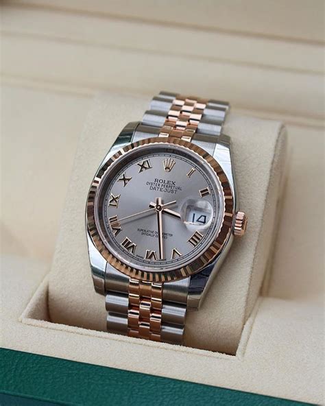 rolex datejust two tone everose|rolex datejust 36 with diamonds.